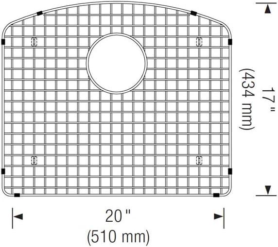 Blanco 221000 Diamond 20" L x 17" W Stainless Steel Sink Grid