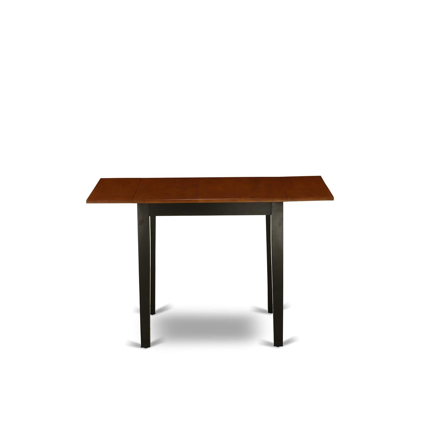 East West Furniture, Dining Table Black & Cherry, NDT-BCH-T