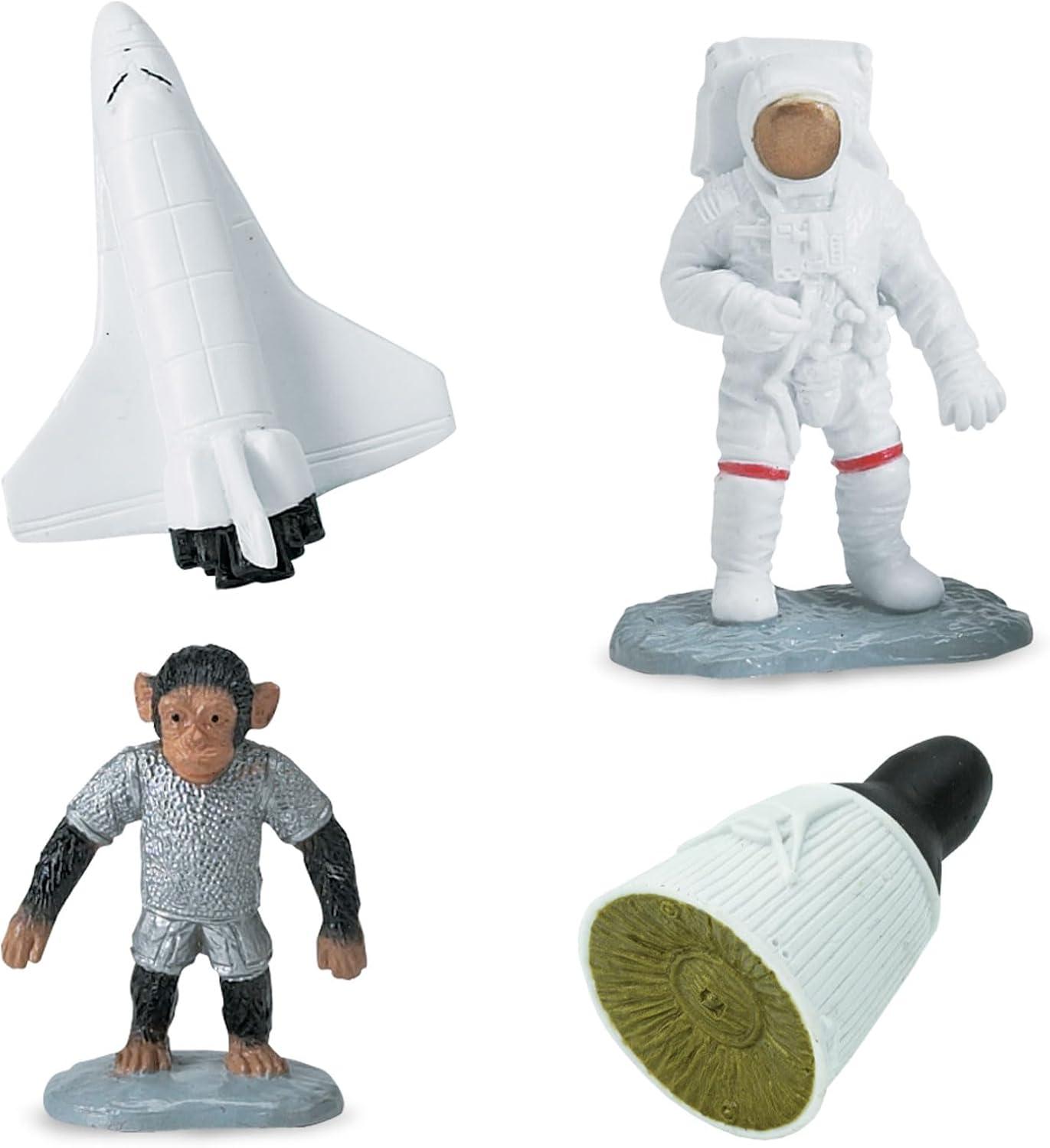 Safari Ltd Space TOOB With 10 Out Of-This-World Toy Figurines, Including 2 Astronauts, 1 Space Chimp, 6 Space Craft, And More! ? For Ages 3 And Up