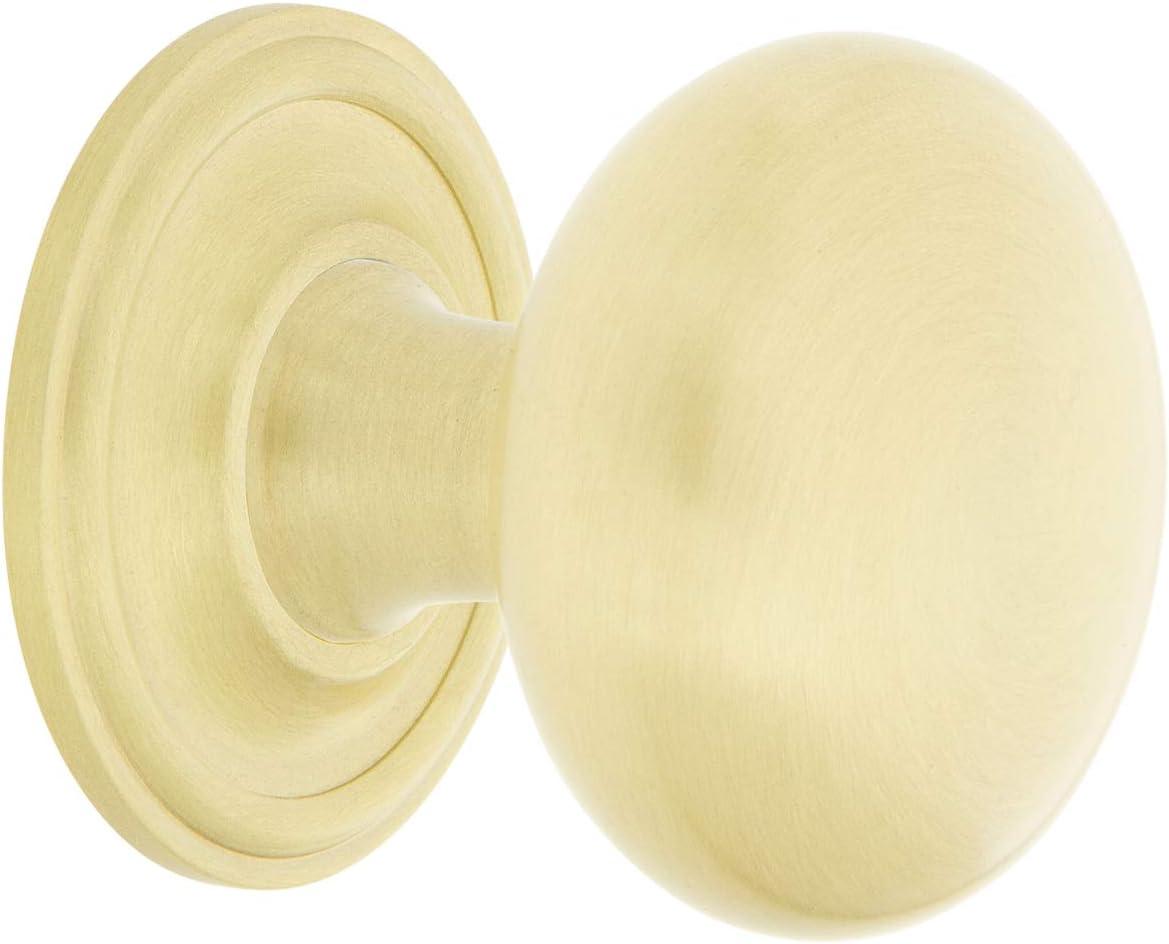 Nostalgic Warehouse New York Brass 1 3/8" Cabinet Knob with Classic Rose