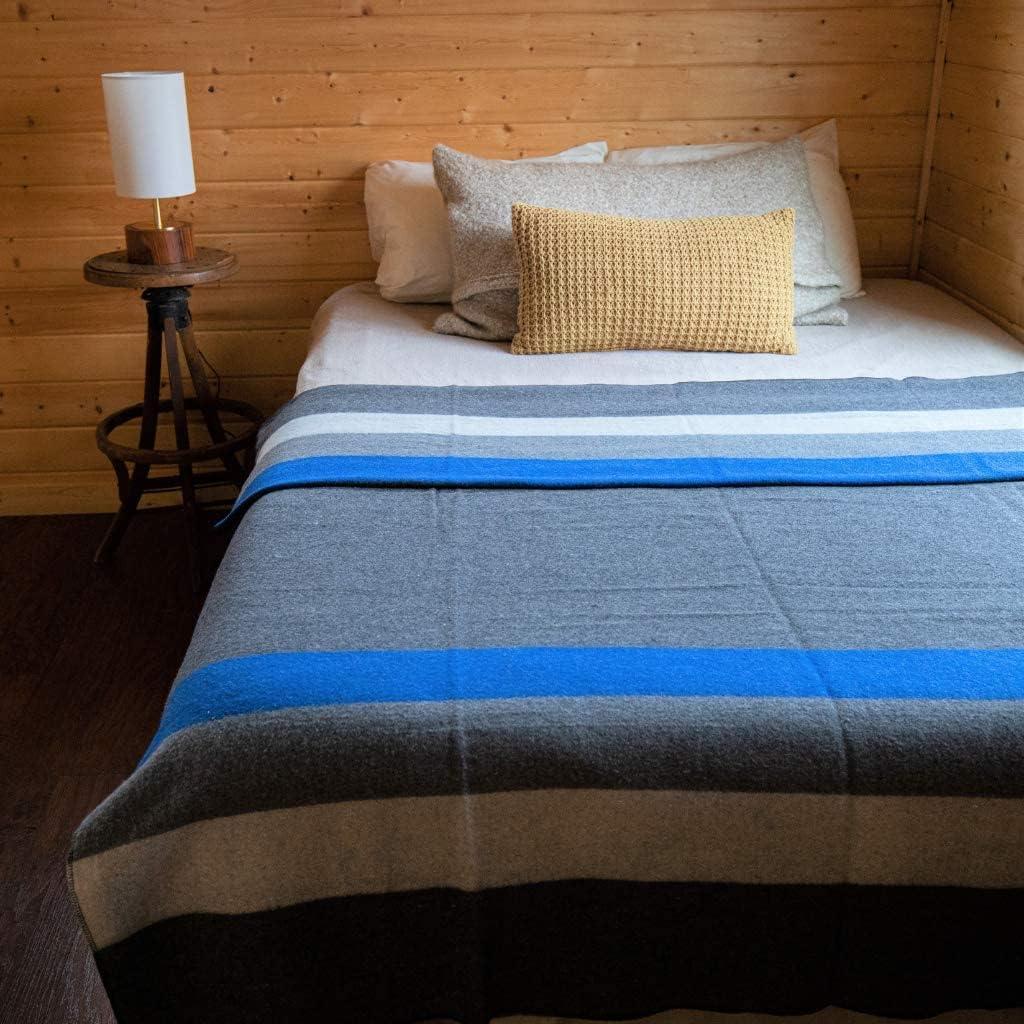 Arcturus Rainier Striped Wool Blanket (64" x 88"), 4.5 lbs