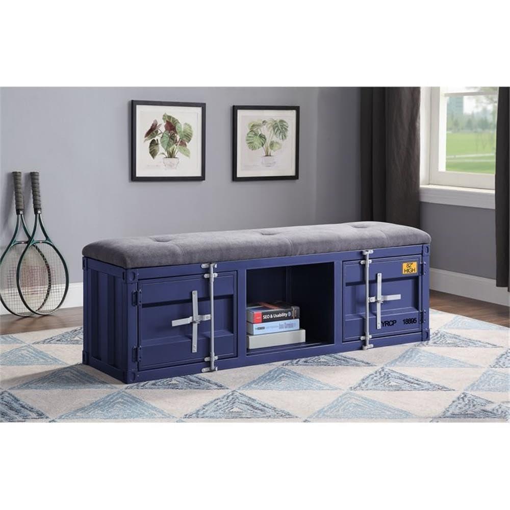 Acme Cargo Fabric Upholstered Storage Bench
