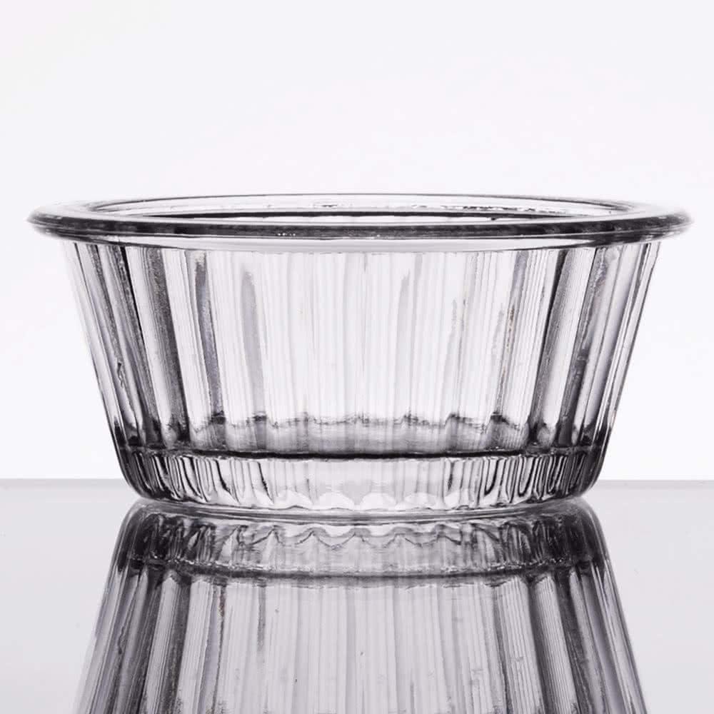 G.E.T. ER-001-CL 1 oz. Fluted Ramekin, Break Resistant, San, Clear (Pack of 12)