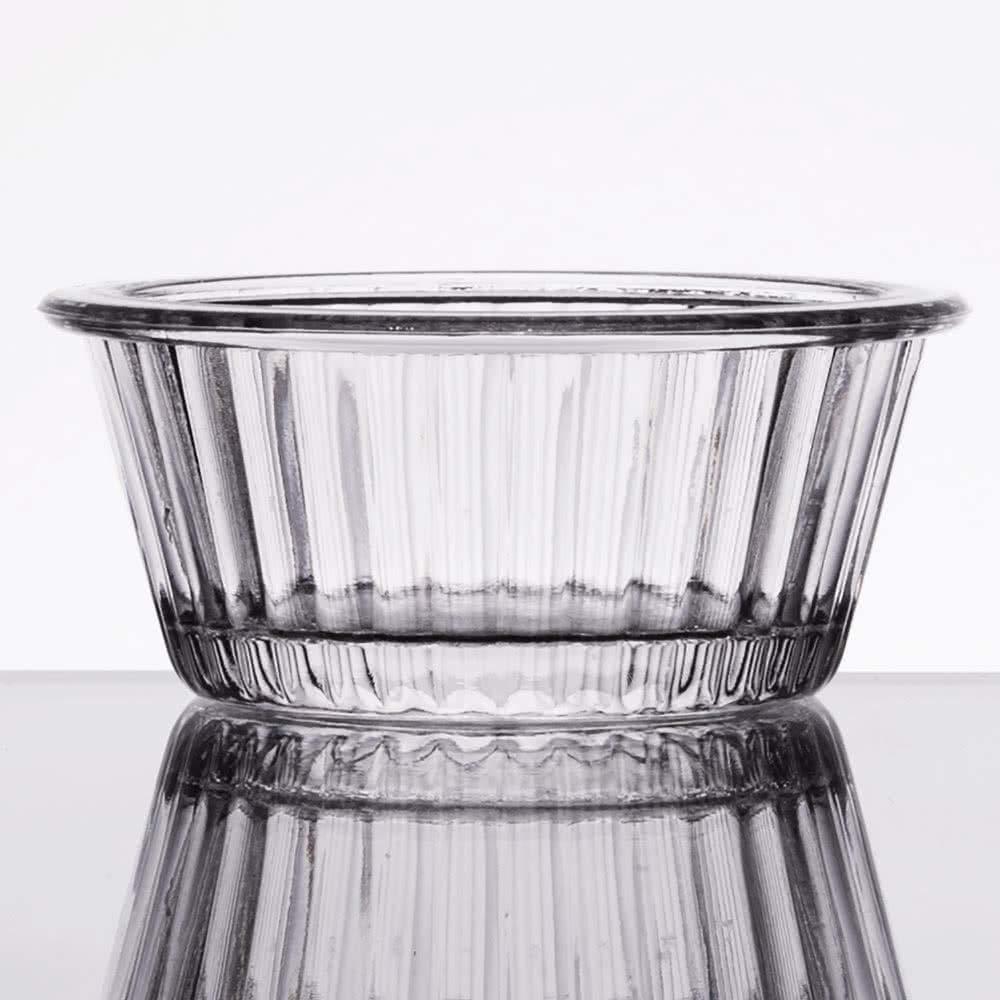 G.E.T. ER-001-CL 1 oz. Fluted Ramekin, Break Resistant, San, Clear (Pack of 12)
