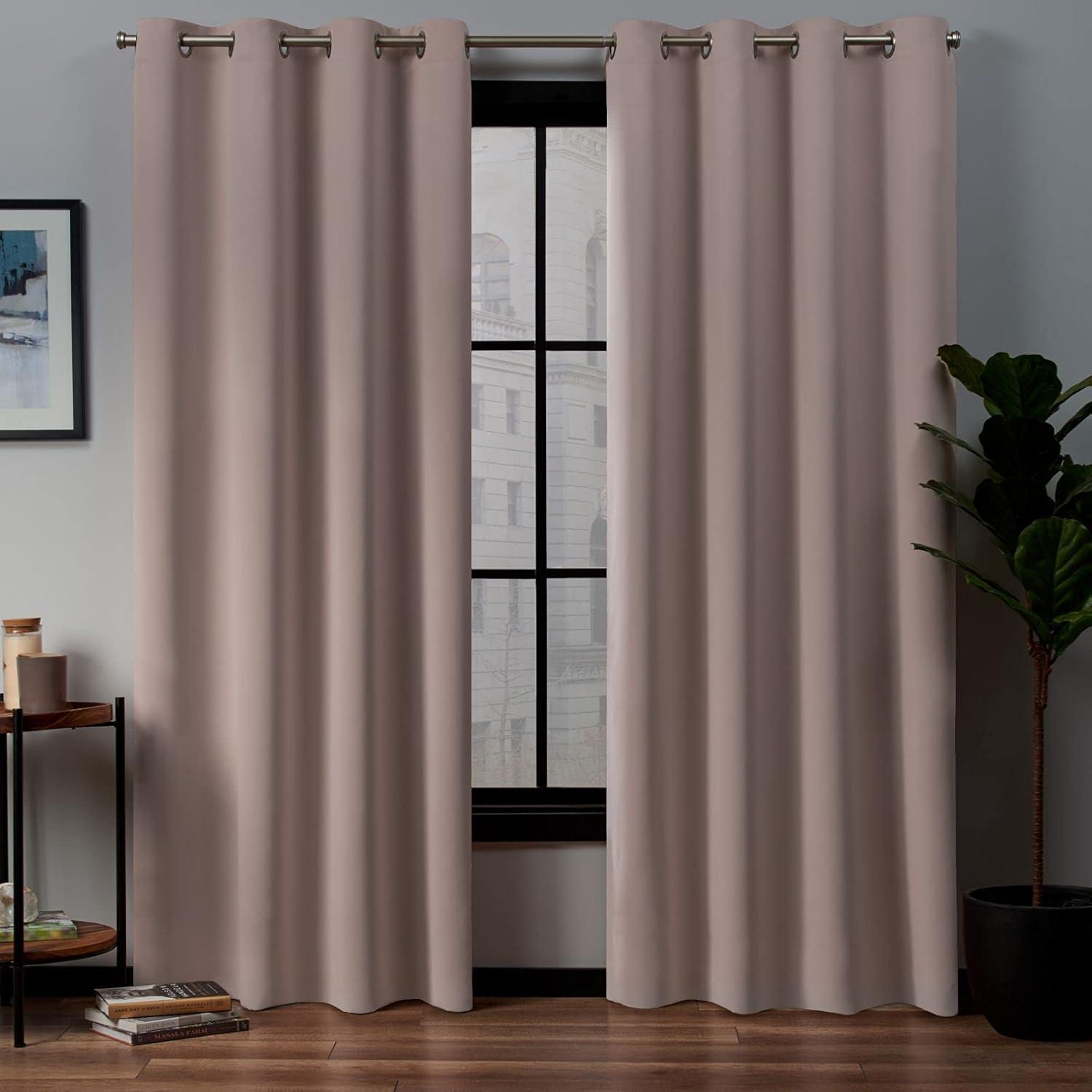 Set of 2 Academy Total Blackout Grommet Top Curtain Panel - Exclusive Home