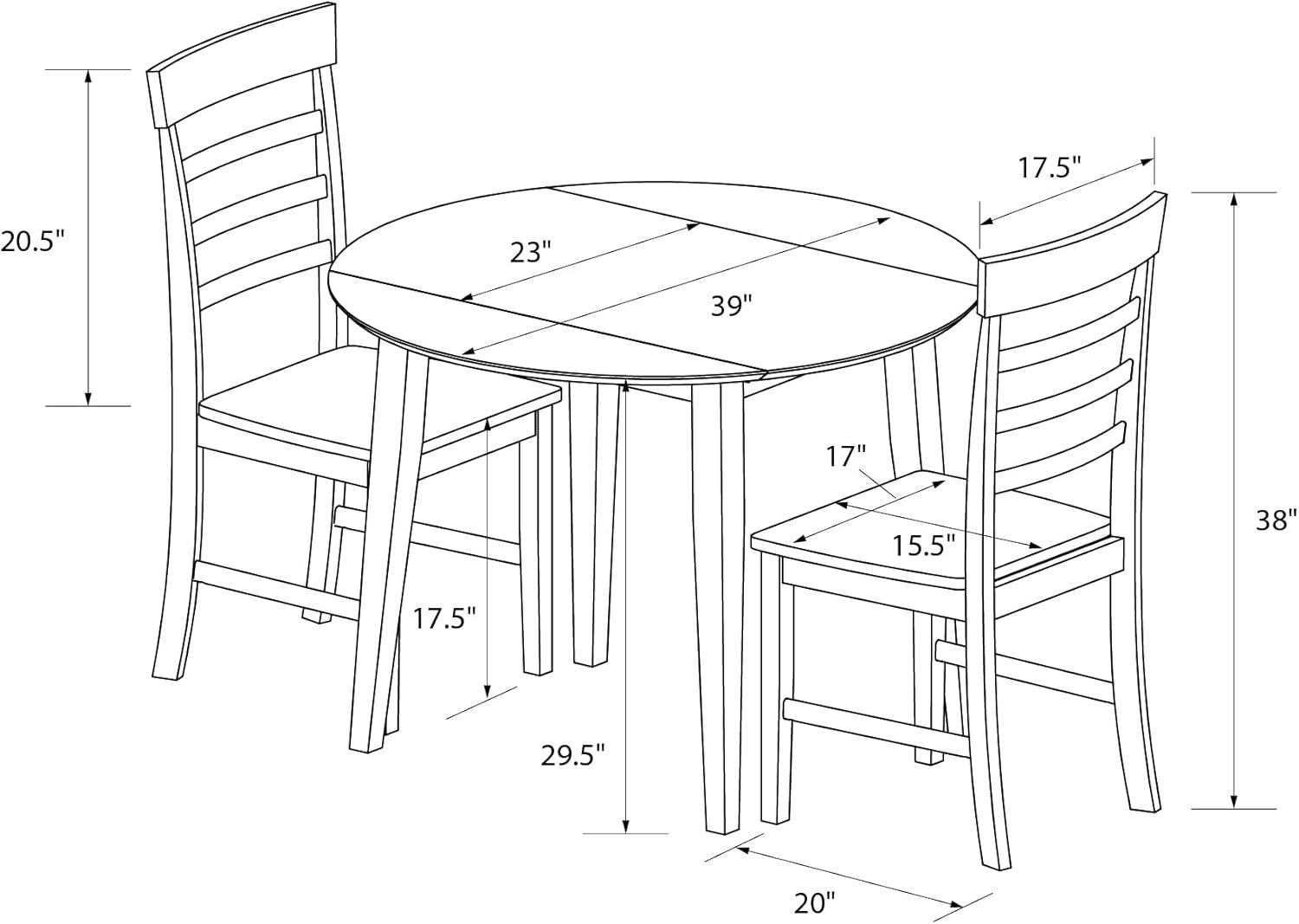 Brooks 3 - Piece Extendable Dining Set