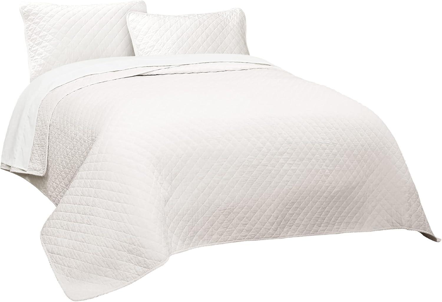 Lush Decor Ava Diamond Standard Cotton Modern & Contemporary Quilt Set