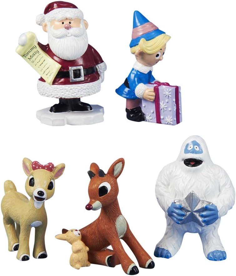 Rudolph the Red-Nosed Reindeer Resin Figurine Set, 5 Pieces