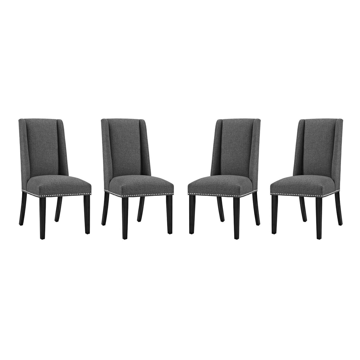 Baron Fabric Upholstered Dining Chairs (Set of 2) by Modway