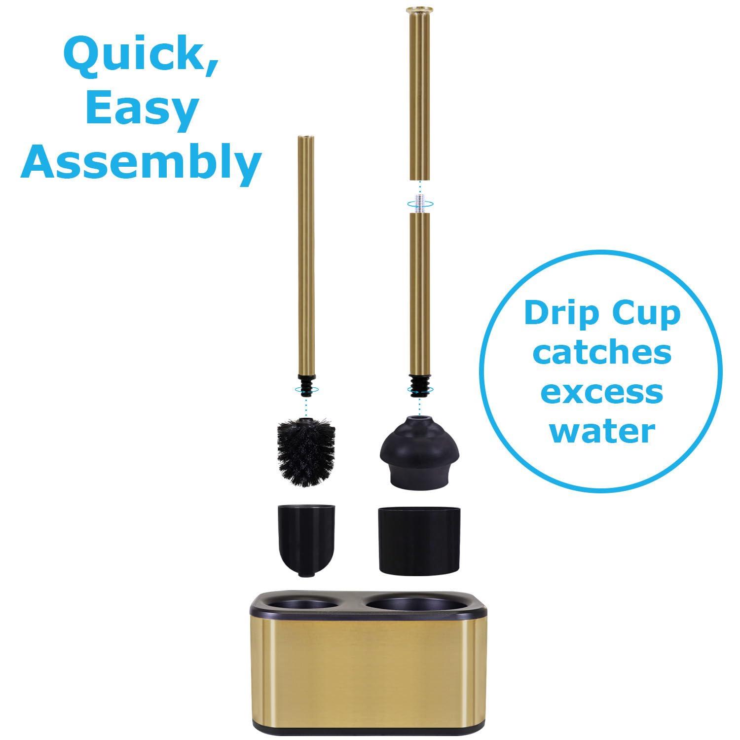 Blue Donuts Blue Donuts Metal Toilet Brush Set