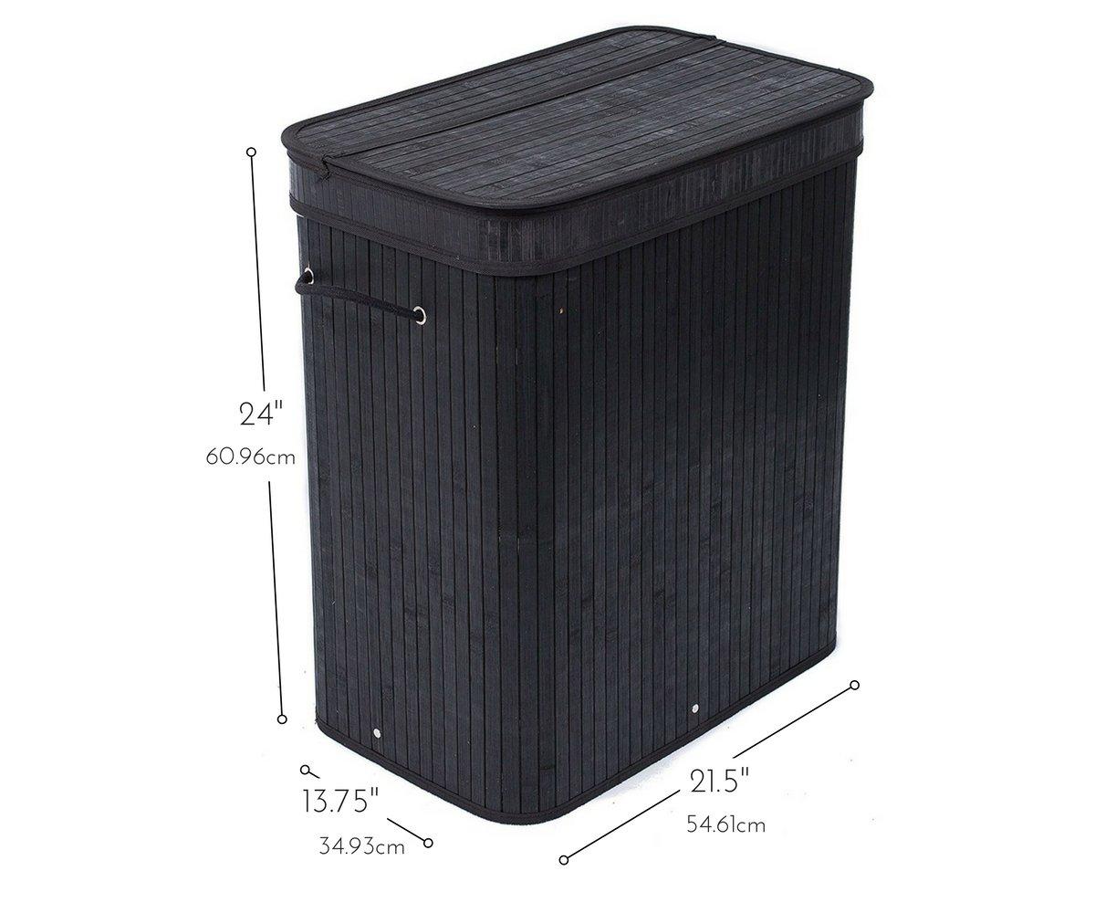 BirdRock Home Bamboo Laundry Sorter with Handles