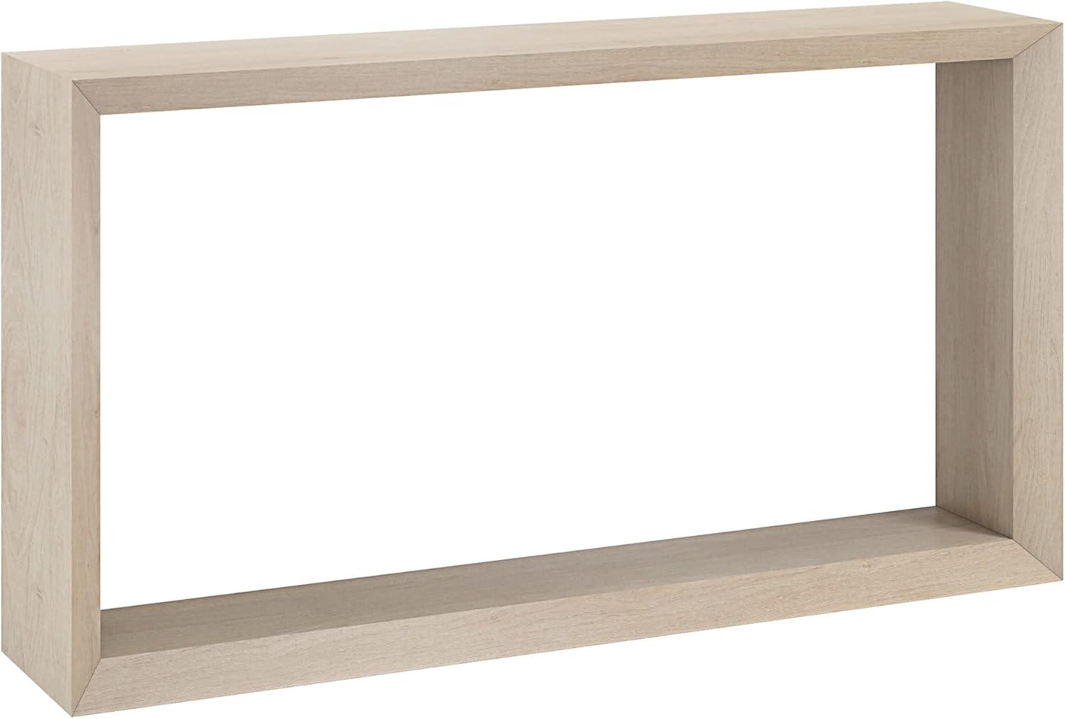 Evelyn&Zoe Osmond 55" Wide Rectangular Console Table, Alder White