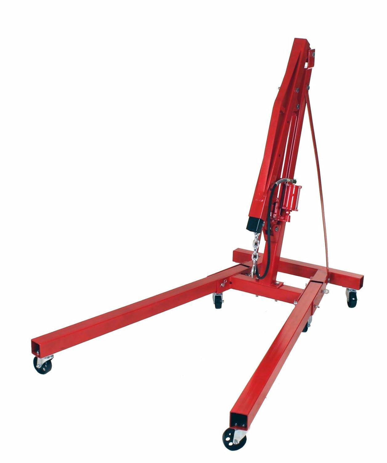 Dragway Tools 2 Ton Folding Air Hydraulic Engine Hoist Cherry Picker Shop Crane