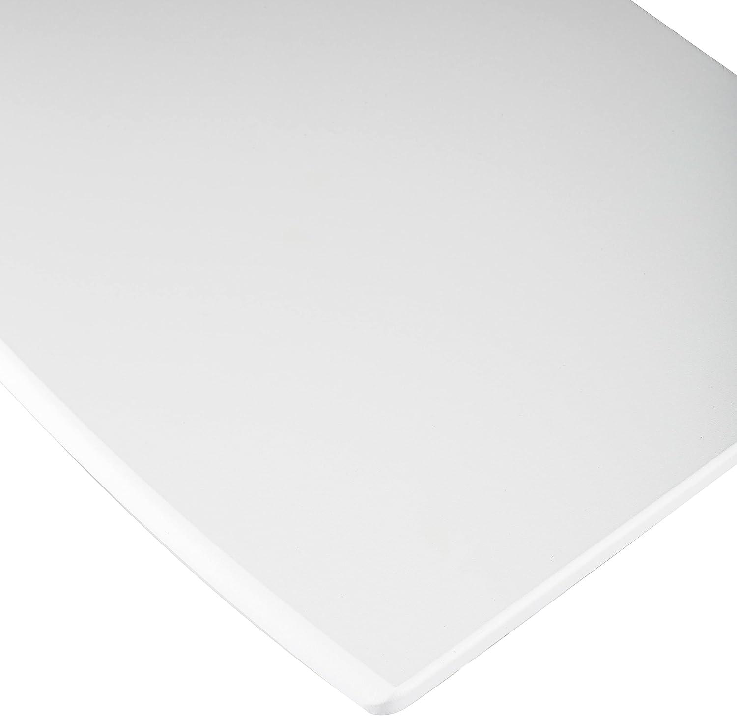 Seville Classics 23.75" Height Adjustable Mobile Laptop Desk, White