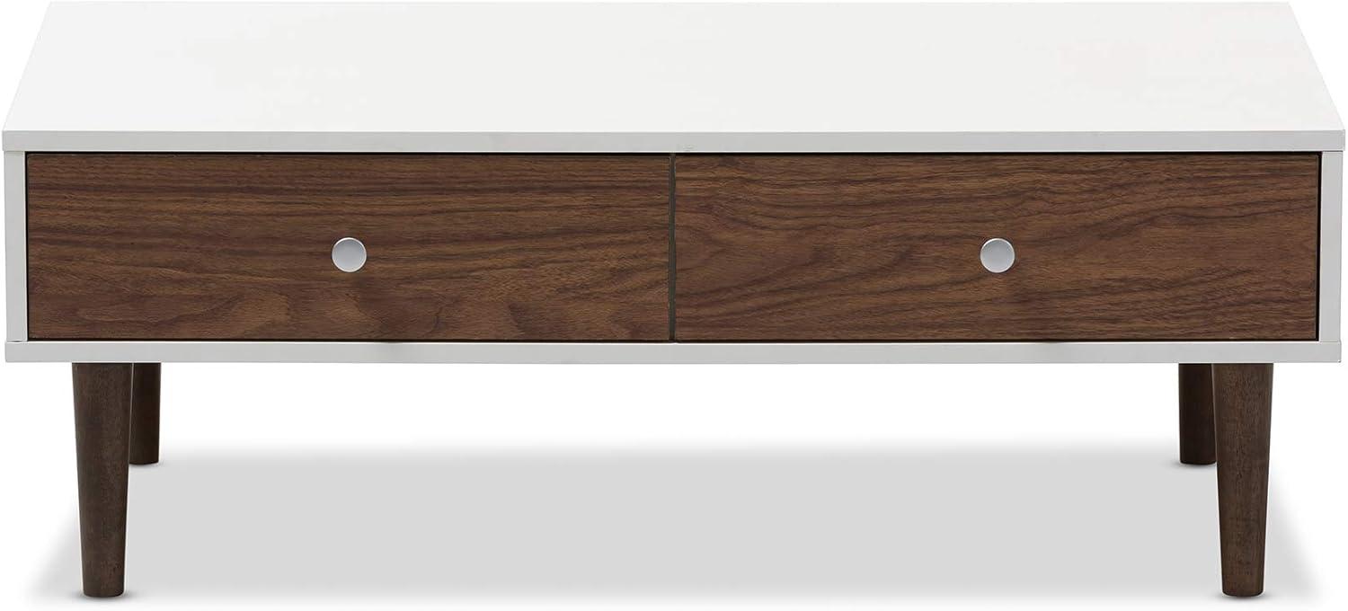 Gemini Wood Contemporary Coffee Table - Baxton Studio