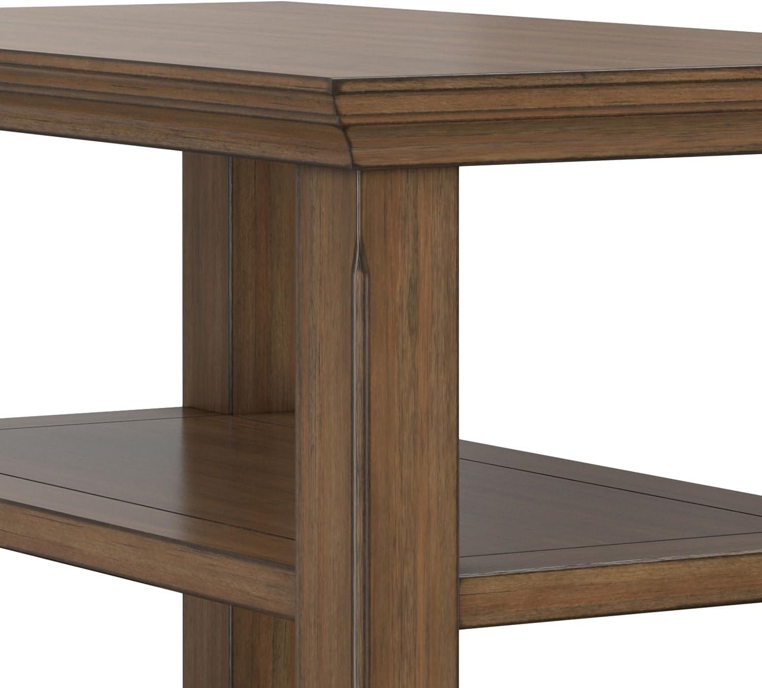 Lark Manor™ Solid Wood Transitional Table with Open Shelves