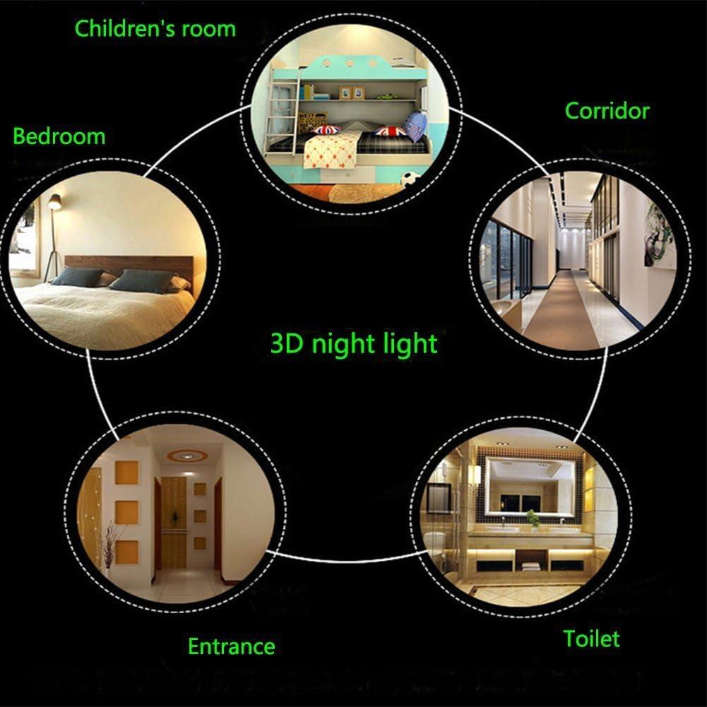 3D Panda LED Night Light with Remote Control