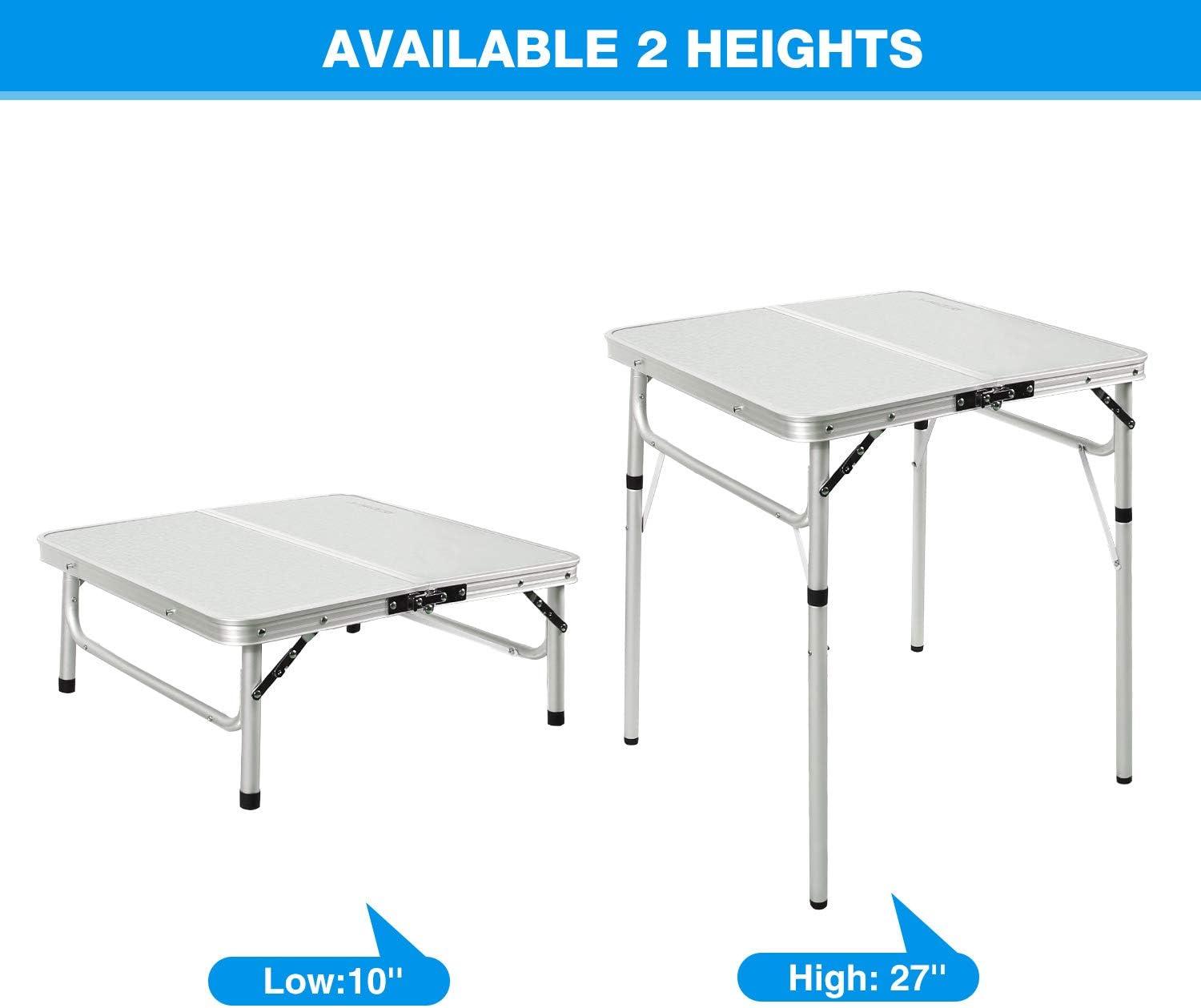 REDCAMP Square Outdoor Folding Camping Table