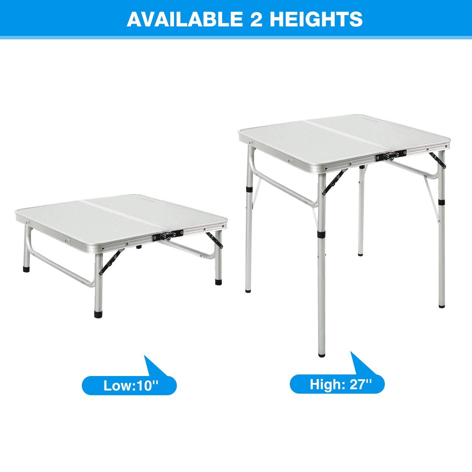 REDCAMP Square Outdoor Folding Camping Table