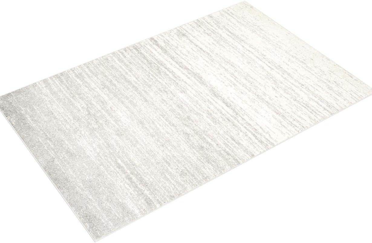 Adirondack ADR113 Machine Made Indoor Area Rug - Ivory/Silver - 6'x9' - Safavieh