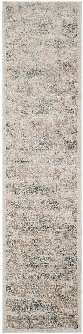 Princeton PRN711 Power Loomed Indoor Runner Rug - 2'x10' - Grey/Beige - Safavieh