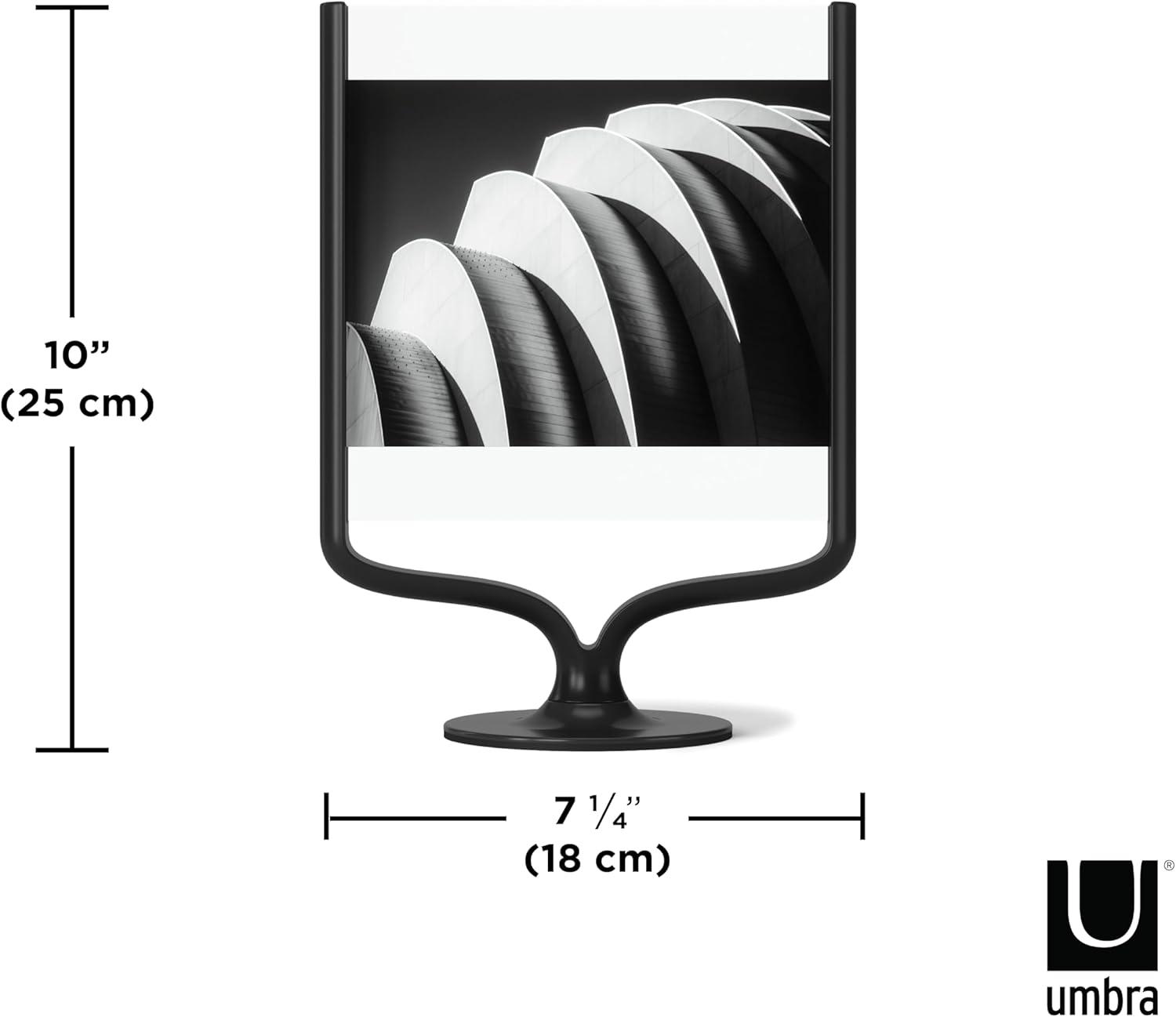 Classic Black Aluminum Floating 5x7 Tabletop Frame