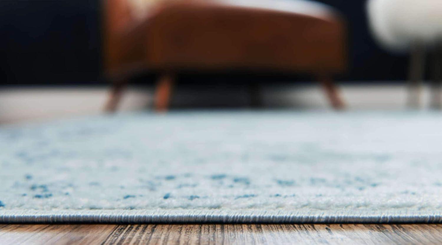 Unique Loom Finsbury Collection Area Rug - Elizabeth (2' x 3' Rectangle Blue/Ivory)