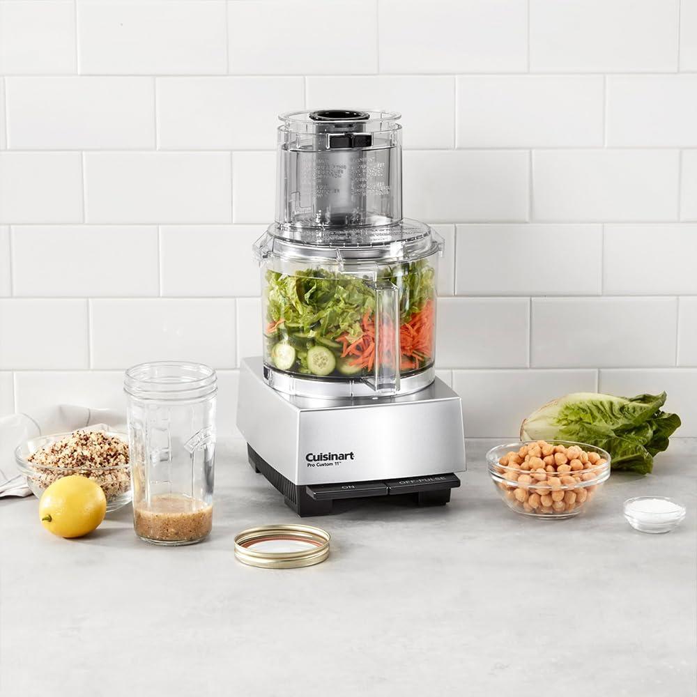 Restored Cuisinart DLC-8SBCYP1 Food Processor, Pro Custom 11 Cup, Brushed Chrome (Refurbished)