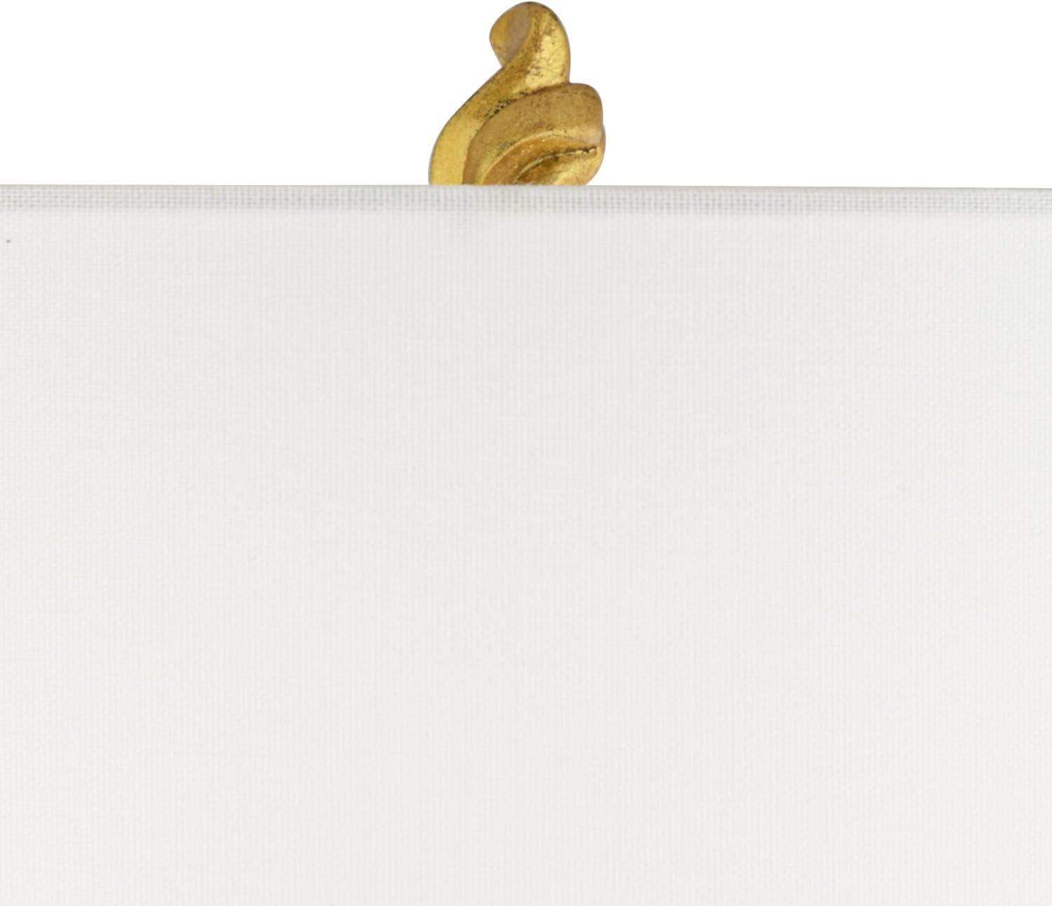 Possini Euro Design Hera Modern Vintage Glam Table Lamp 31" Tall Sculptural Rose Gold White Shade Bedroom Living Room Bedside Nightstand Office Kids