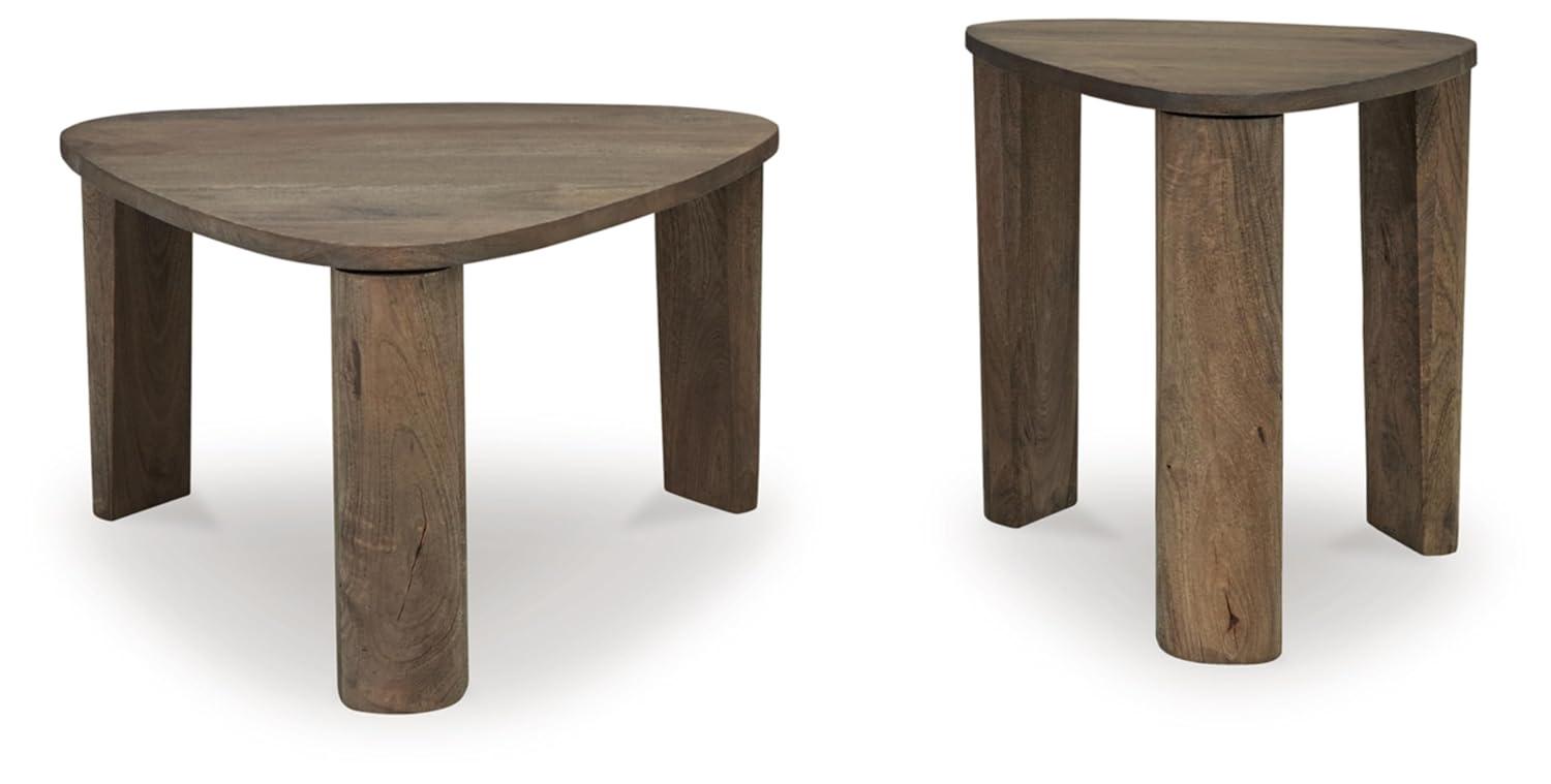 Signature Design by Ashley Reidport Accent Coffee Table (Set of 2), Grayish Brown