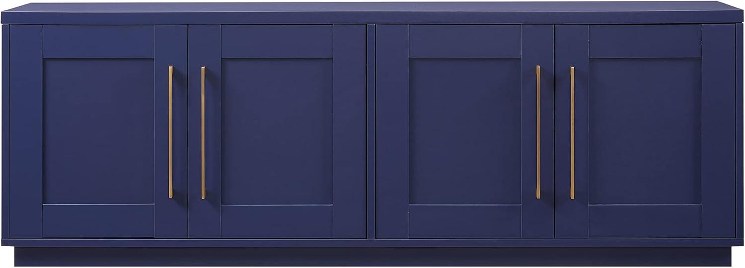 Evelyn&Zoe Tillman Rectangular TV Stand for TV's up to 75", Dark Blue