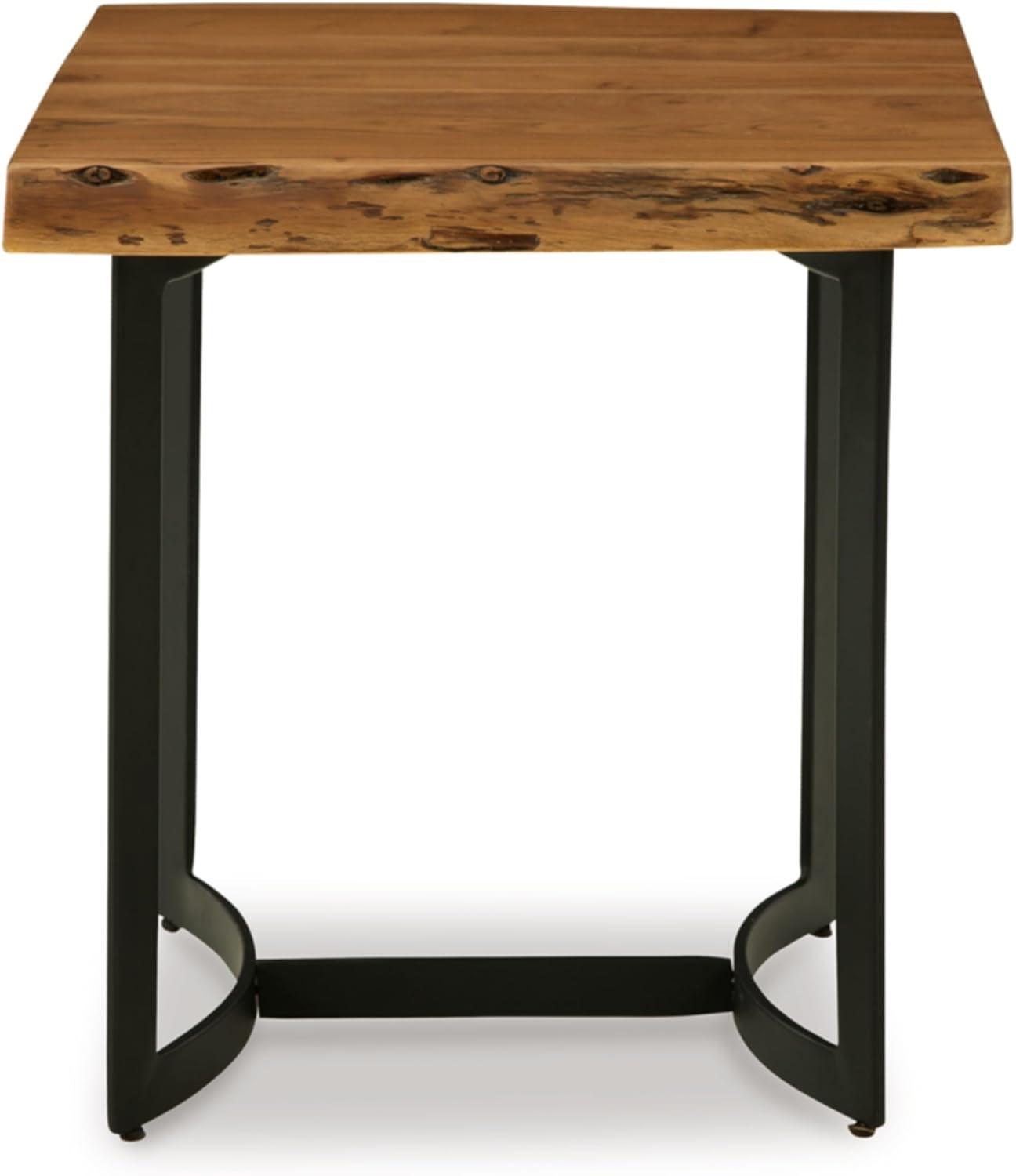 Signature Design by Ashley Fortmaine End Table, Brown & Black