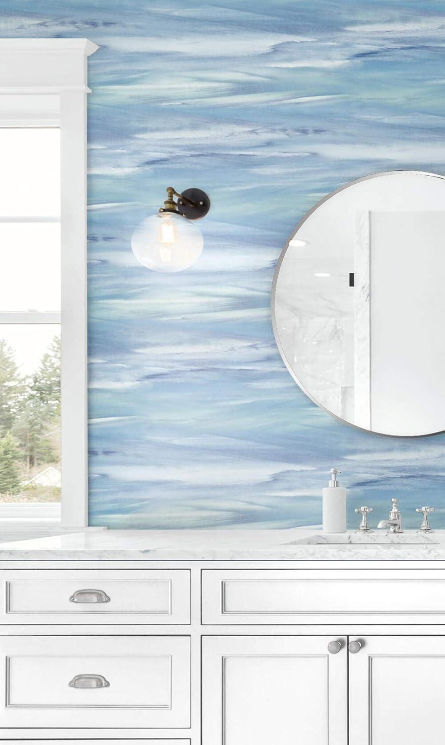 NextWall Sirius Brushstroke Abstract Peel and Stick Wallpaper - 20.5 in. W x 18 ft. L