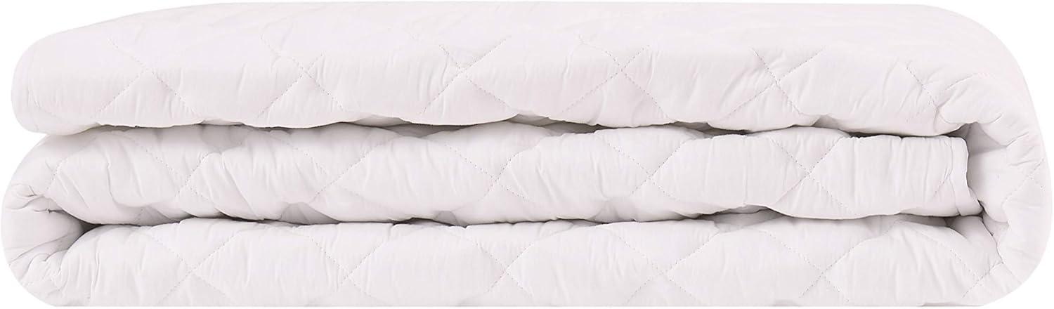 Full White Silver Infused Woven Mattress Topper