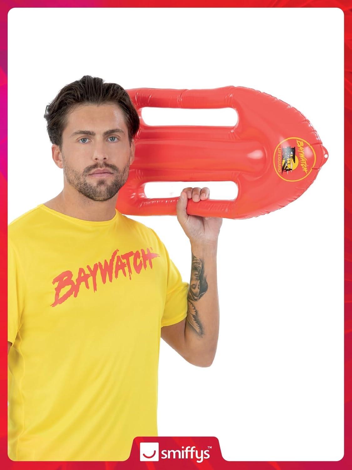 Smiffy's Costumes Baywatch Inflatable Mock Life Raft Preserver Boogie Board 27" Costume Accessory
