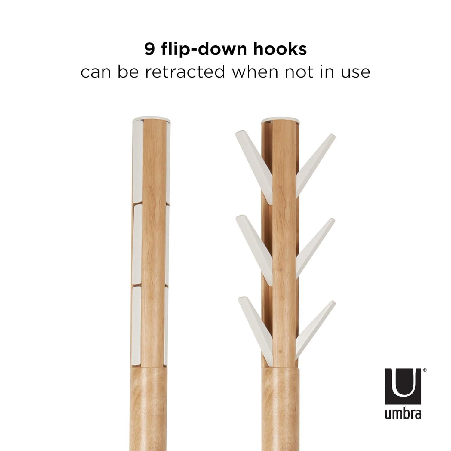 9 - Hook Freestanding Coat Rack