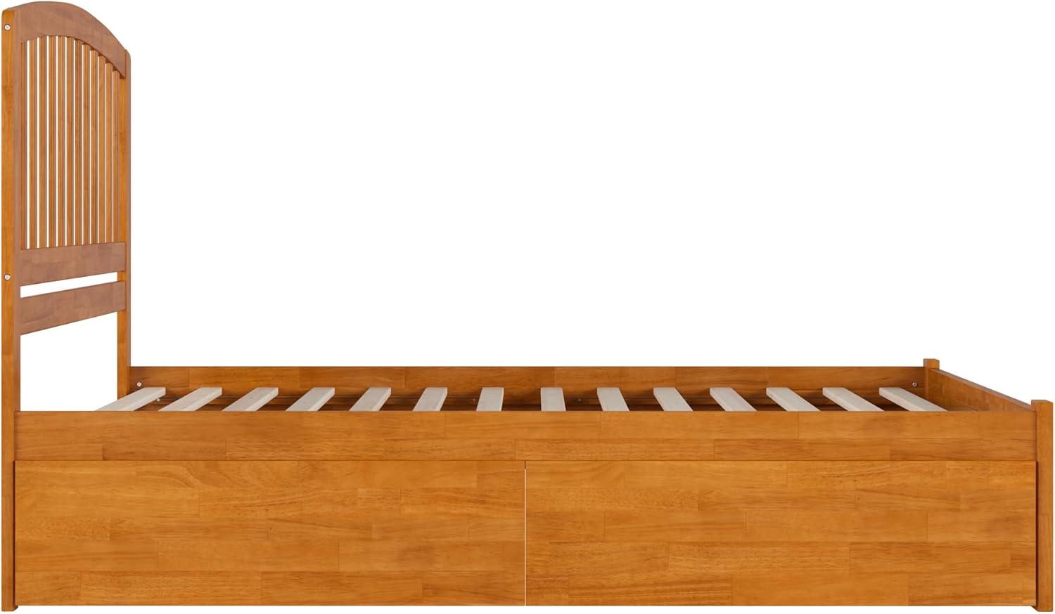 Solid Wood Platform Storage Bed