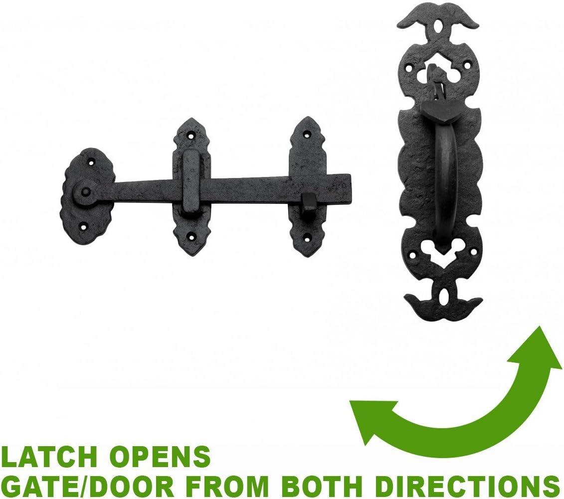 The Renovators Supply Inc. Fence Gate Thumb Latch Lock Rustic Antique Design Light Duty Renovators Supply