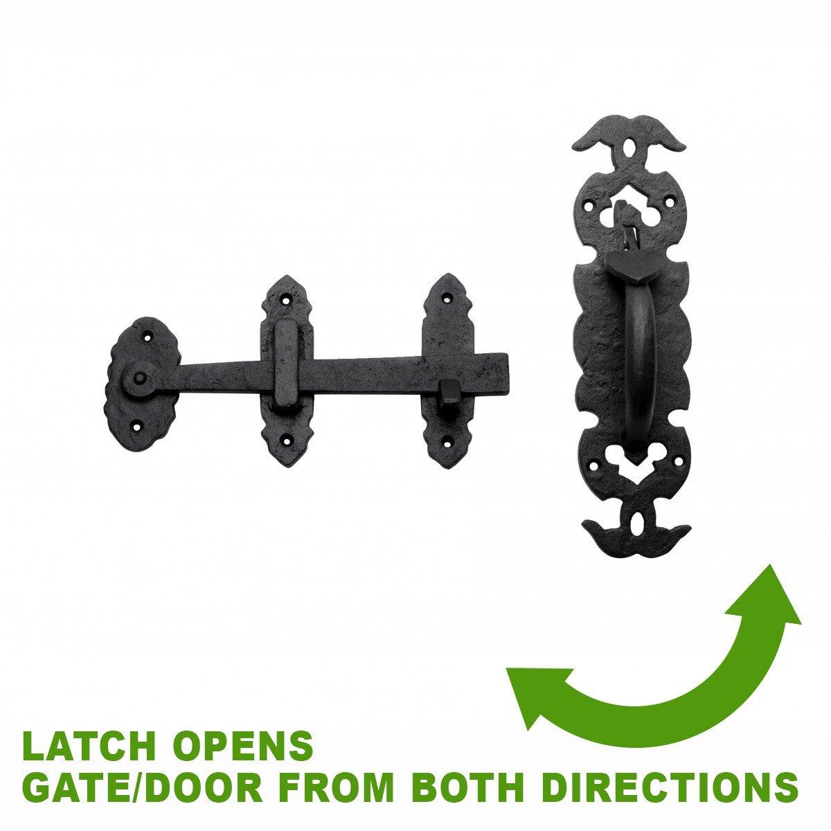 The Renovators Supply Inc. Fence Gate Thumb Latch Lock Rustic Antique Design Light Duty Renovators Supply
