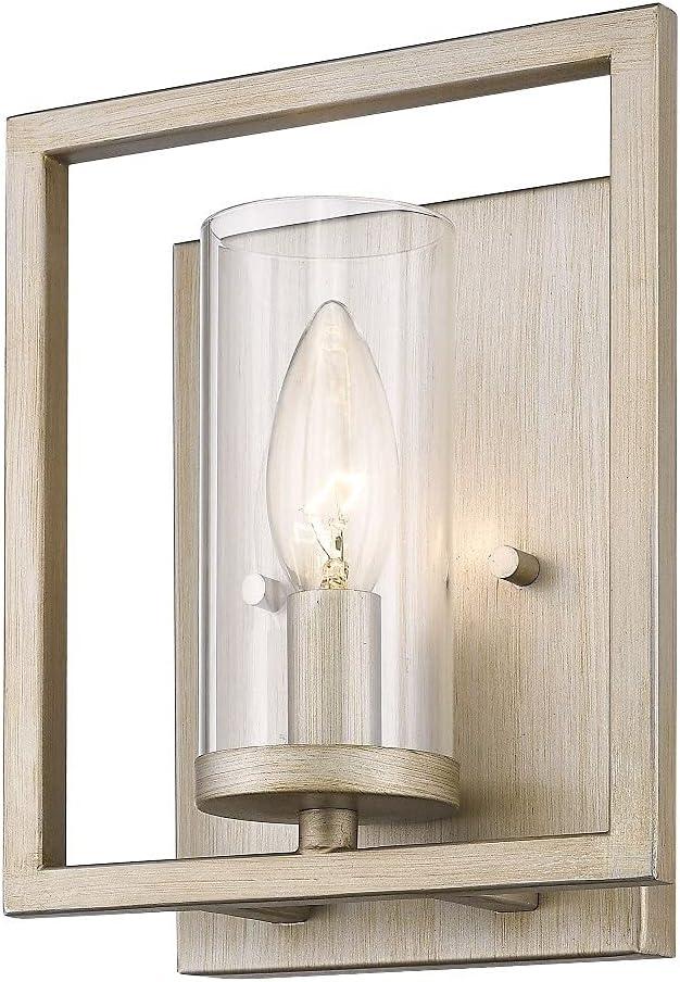 Marco Contemporary 7" Bronze Wall Sconce with Clear Glass