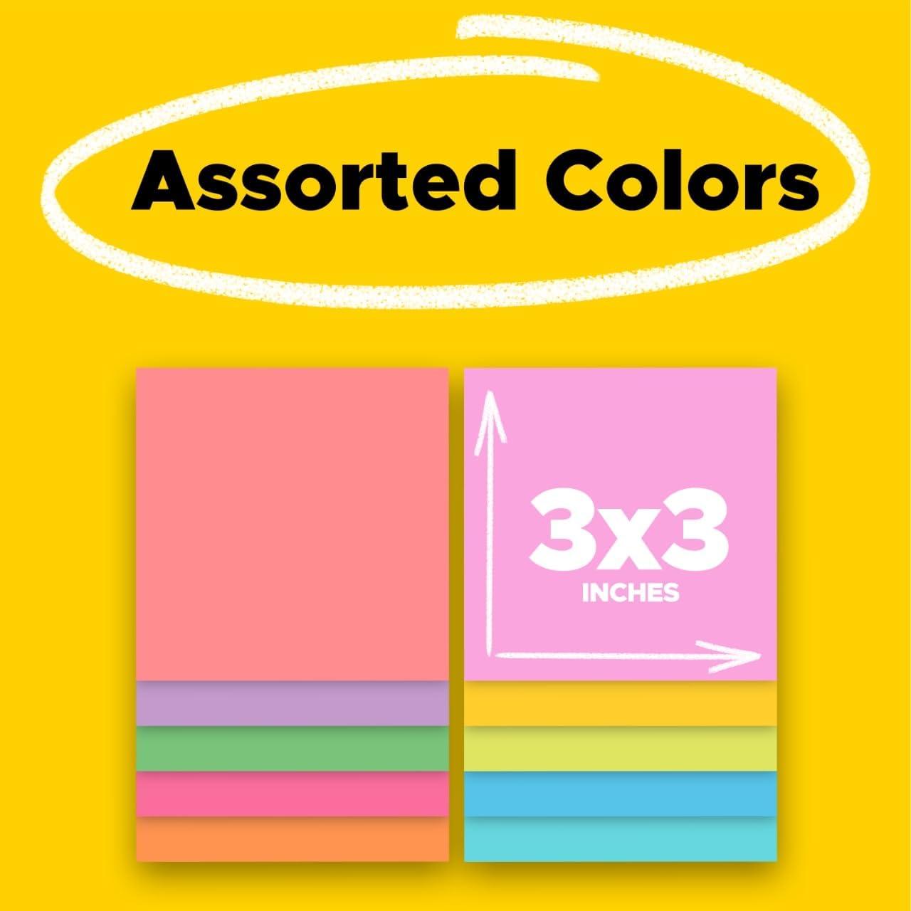 Post-it Super Sticky Notes 3 x 3 Miami 654-15SSMULTI2