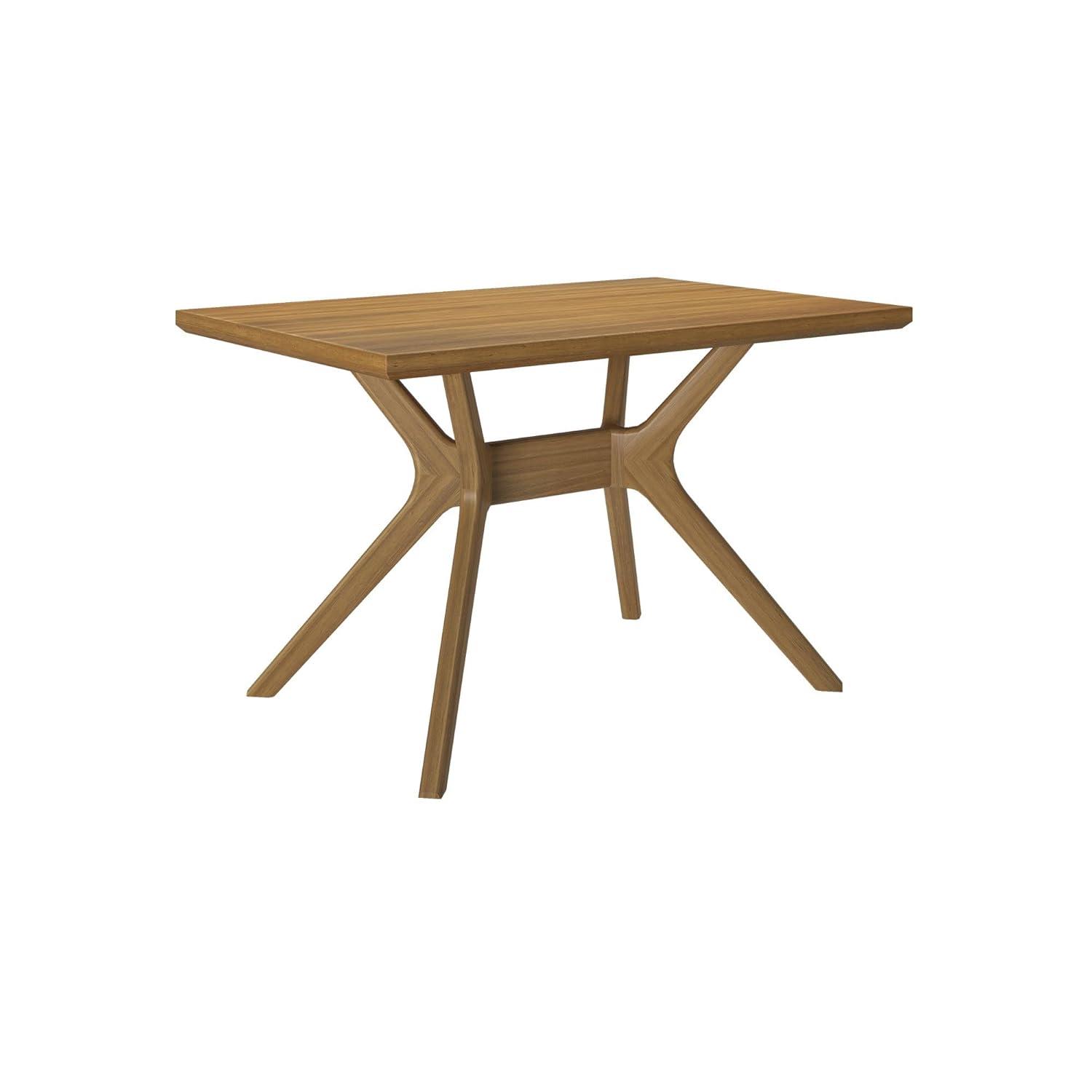 Plank+Beam Solid Wood Verso Dining Bench, 48" Entryway Bench, Minimalist Room Bench, Pecan