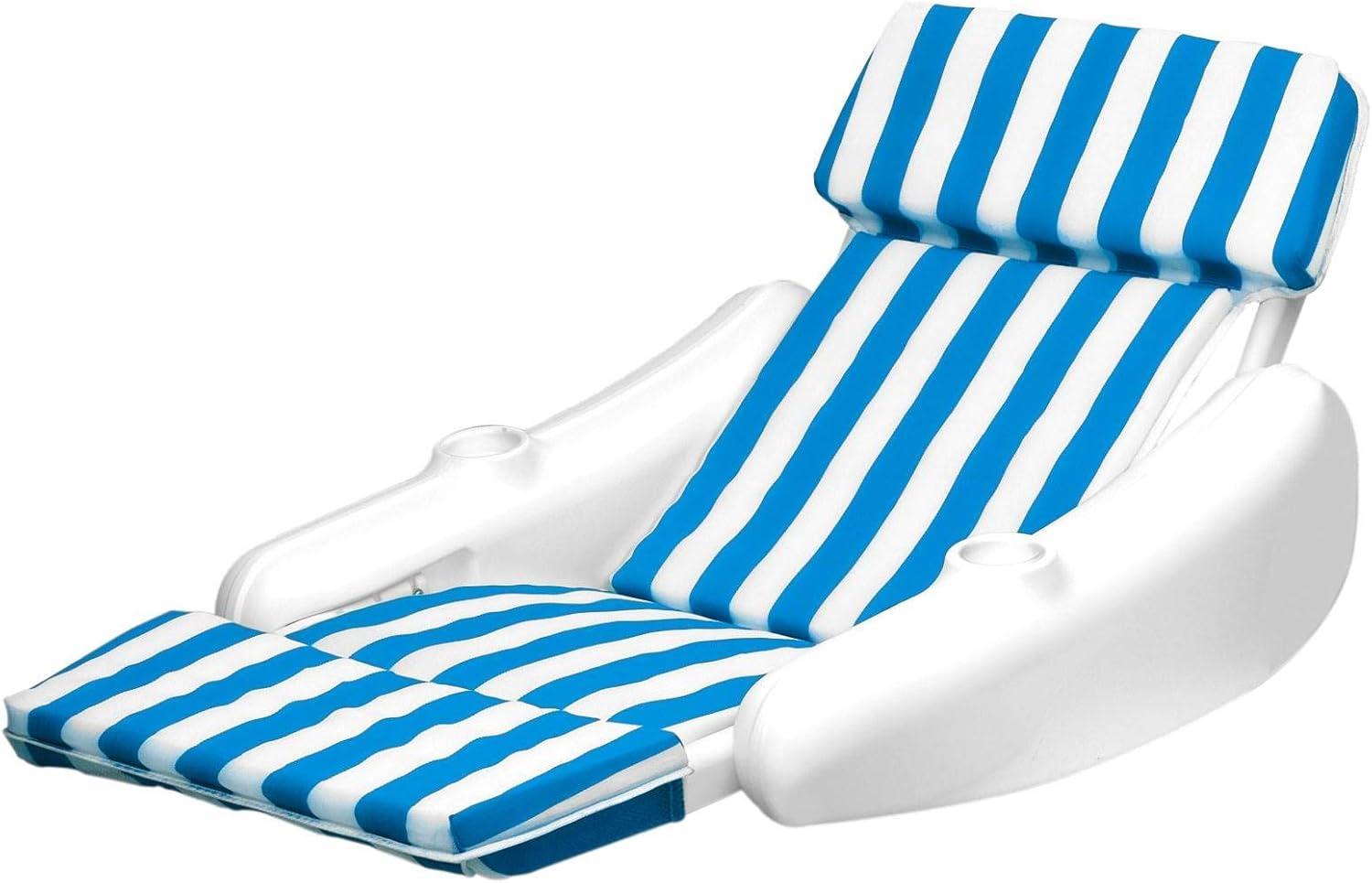 SWIMLINE Original Sunchaser Padded Luxury Lounge Chair Pool Float | Molded Frame & Pontoon Design | Pool Floats Adult | Pool Lounger | Pool Accessories | Pool Chairs and Lounges for in Pool