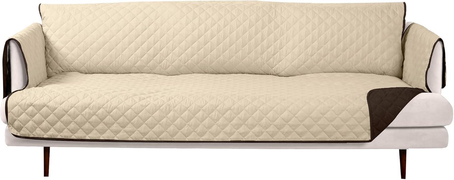 FurHaven Water Resistant Reversible Sofa Cover Furniture Protector