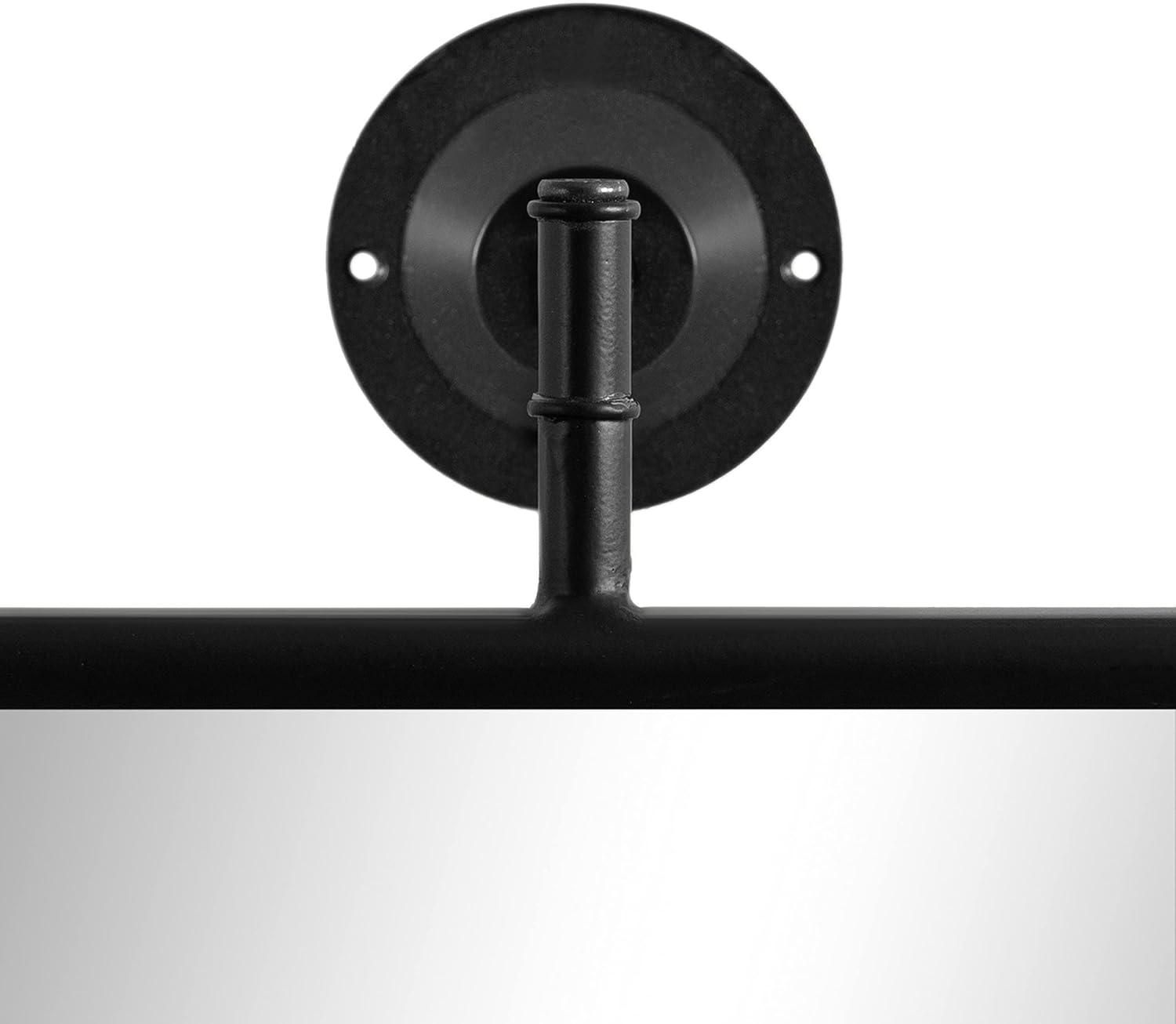 24"x40" Darbridge Rectangle Pivot Mirror Black - Kate & Laurel All Things Decor: Traditional Style, Wall Mounted, Includes Hardware