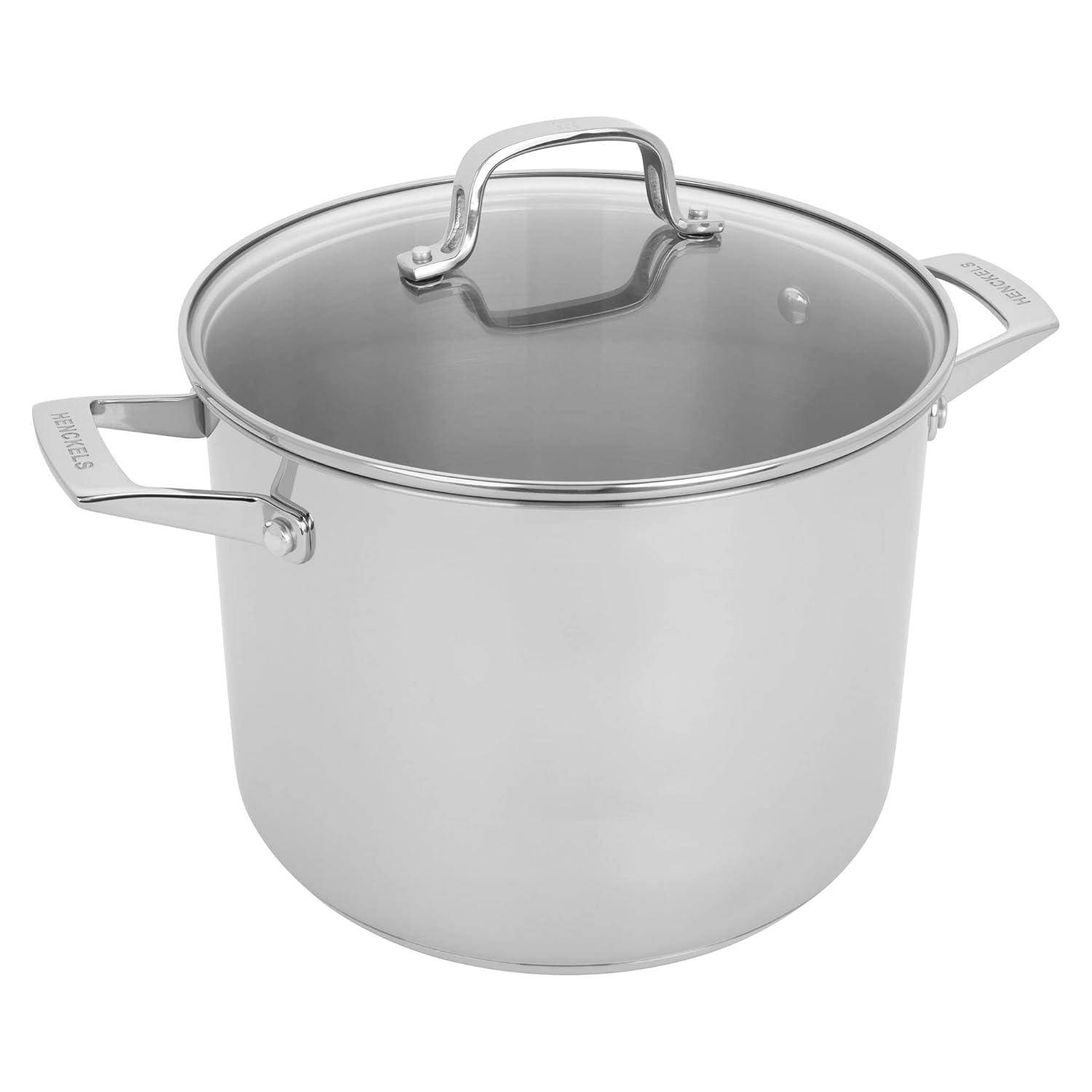 HENCKELS 8.5-Qt. Stainless Steel Pasta Pot with Straining Baskets