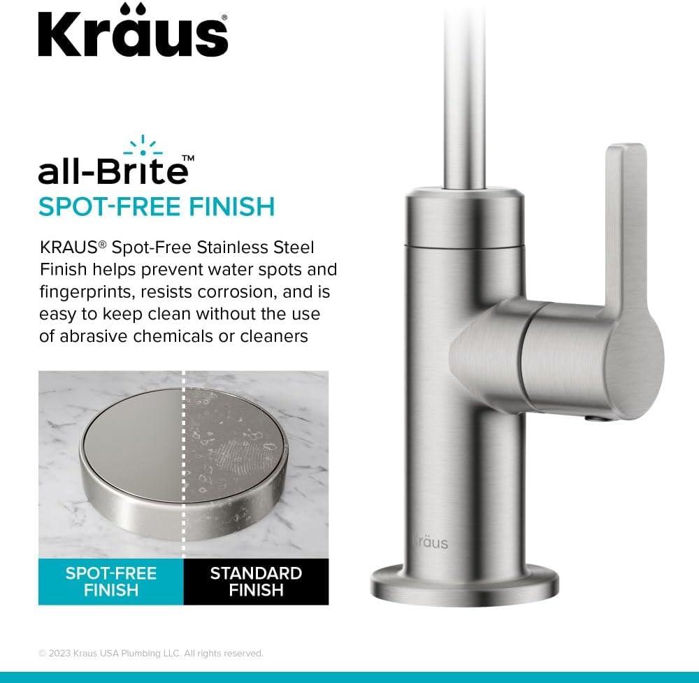 KRAUS Oletto Single Handle Drinking Water Filter Faucet for Reverse Osmosis