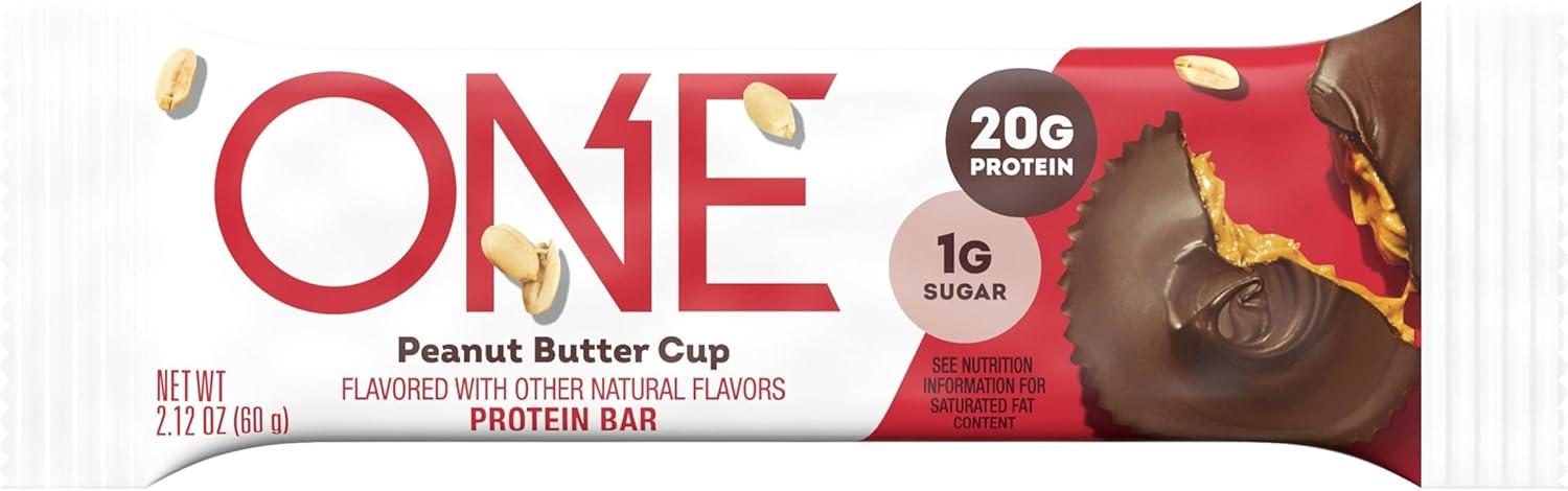 One Protein Supplement Bar, Peanut Butter Cup, 20g Protein, 12 Count