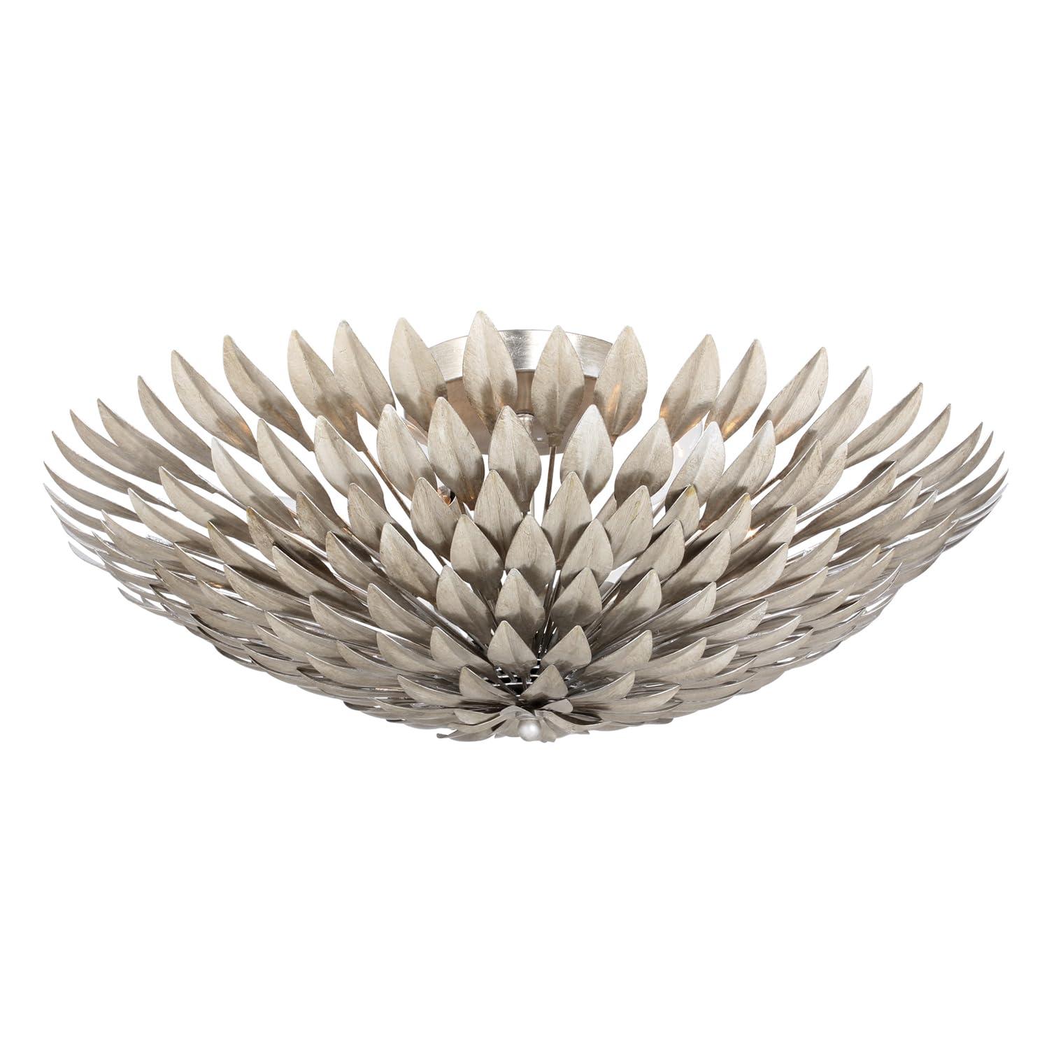 507-SA-Crystorama Lighting-Broche - Six Light Wall Sconce-Antique Silver Finish