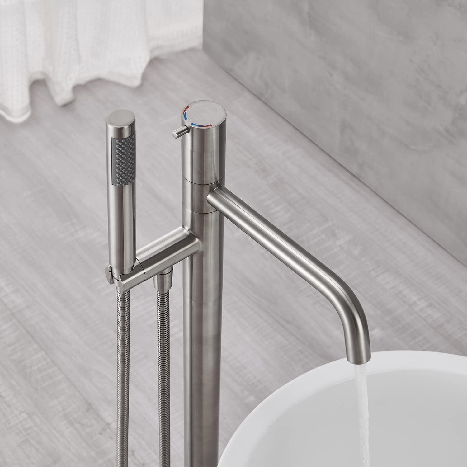 Floor Tub Filler with Diverter